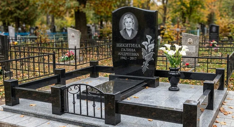 Памятник с гравировкой калл — выполненная работа «Никитина» в Сургуте