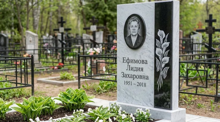 Памятник с гравировкой калл — выполненная работа «Ефимова» в Сургуте