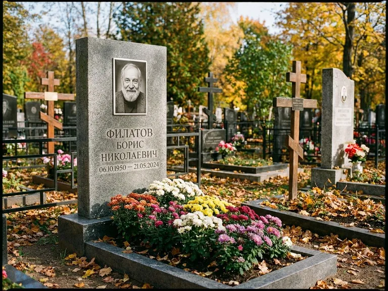 Керамический портрет с цветником в Сургуте