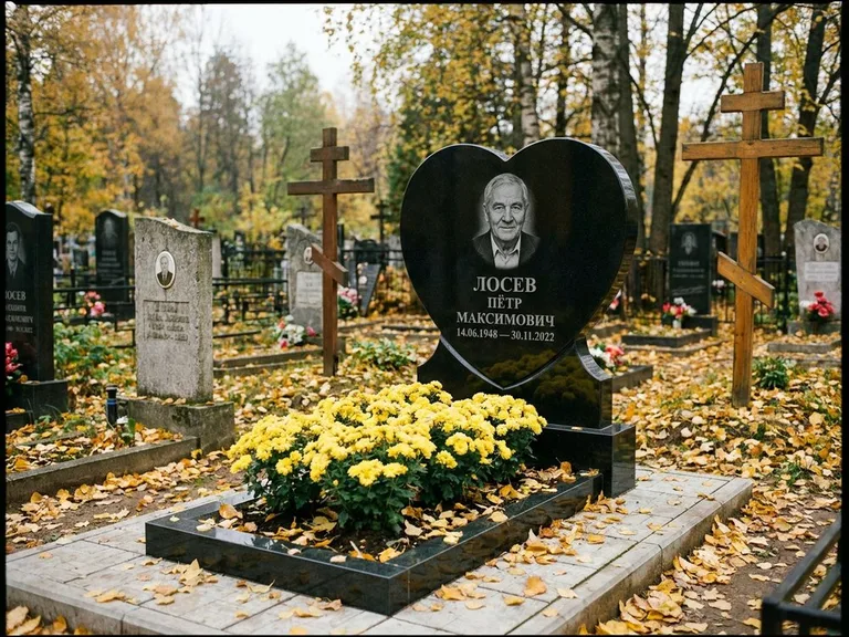 Керамический портрет пожилой женщины в Сургуте