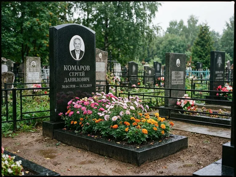 Портрет на керамике — семейный памятник в Сургуте