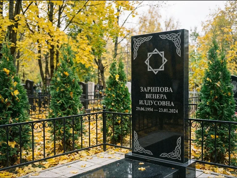Мусульманский памятник — руб аль-хизб с восточной плетёнкой, работа «Зарипова» в Сургуте