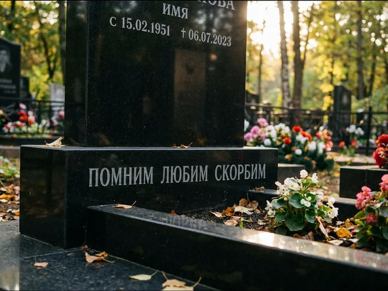 Эпитафия — гравировка с выездом на кладбище в Сургуте