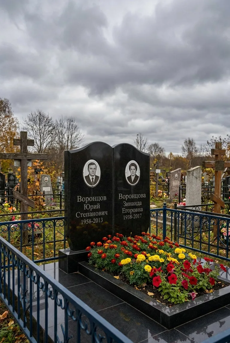 Аллея на Троекуровском кладбище в Москве