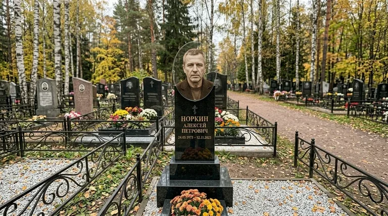 Портрет на стекле на вертикальной стеле в Сургуте