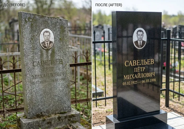 Комплексная реставрация старого памятника: до и после в Сургуте