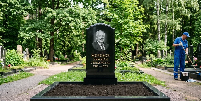 Уборка могил на кладбище в Сургуте — наведение порядка, мойка памятника, благоустройство участка