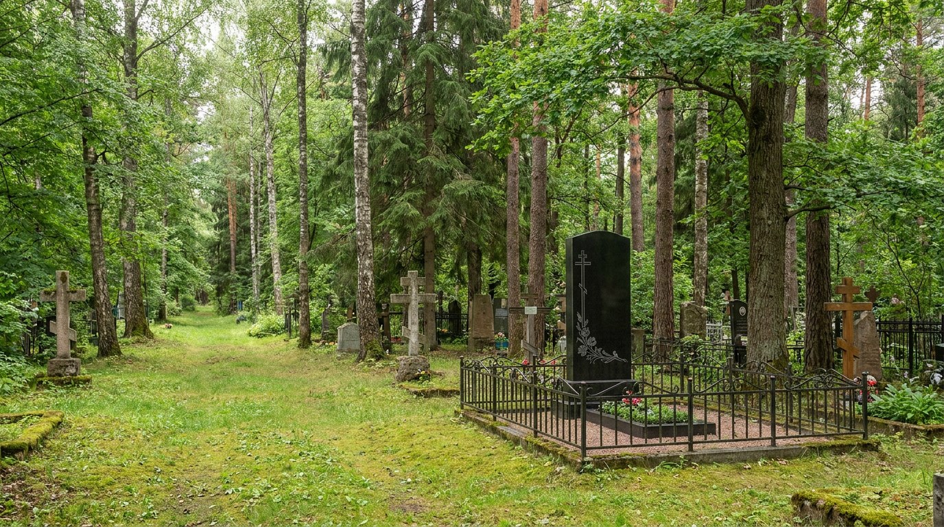 Памятники на Кладбище №9 в Сургуте