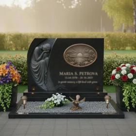 Горизонтальный памятник из гранита или металла - ПН119