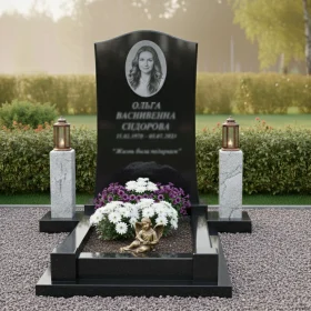 Гранитный мемориальный комплекс светского стиля - ПН126