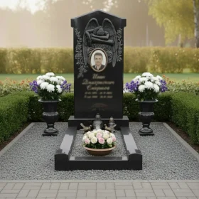 Гранитный мемориальный комплекс для одного - ПН132