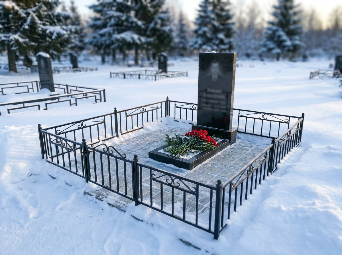 Уборка могилы в Сургуте — пример 3