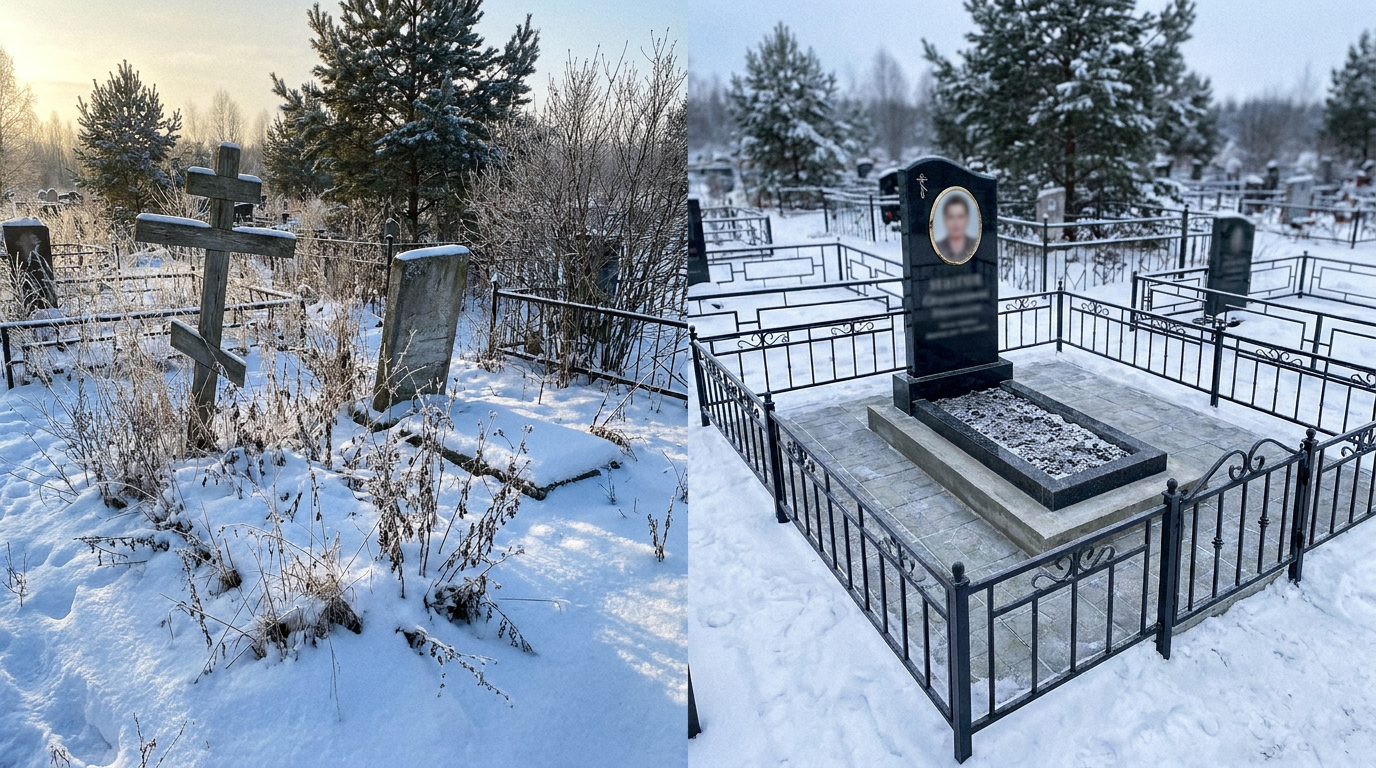 Установка памятника в Сургуте — пример 1