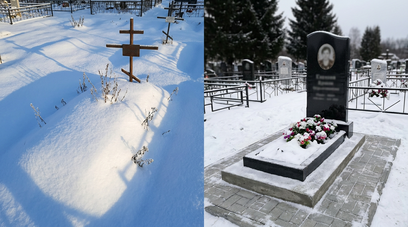 Установка памятника в Сургуте — пример 2