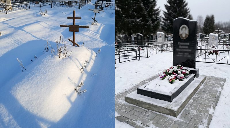 Установка памятника в Сургуте — пример 2